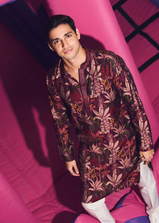 Men Multi Printed Kurta For Party