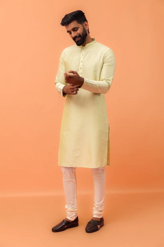 Men Yellow Haldi Kurta